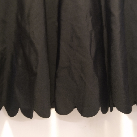 (small flaw) New Without Tags~Scalloped Peplum Tankini Top~black, size small - Picture 4 of 13